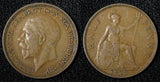 Great Britain George V Bronze 1927 1/2  Penny KM# 824 (28 904)