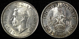 GREAT BRITAIN George VI Silver 1942 1 Shilling Scottish crest UNC KM# 854 (713)