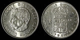 SWEDEN Gustaf VI Adolf Silver 1954 TS 2 Kronor  UNC KM# 827 (28 714)