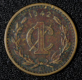 Mexico Bronze 1942 1 Centavo WWII Issue KM# 415 (27 870)