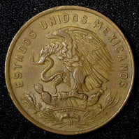 MEXICO  Bronze 1966 Mo 20 Centavos Nice Coin  KM# 440 (27 534)