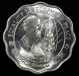 India-Republic 1975 (B) 10 Paise  F.A.O. Women's Year GEM BU  KM# 29 (24 270)