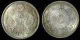 JAPAN Shōwa Silver Year 6 (1931)  50 Sen UNC Mint Luster Toned Y# 50 ( 28 317)