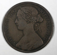 Great Britain Victoria Bronze 1862 1 Penny KM# 749.2 (28 188)