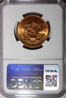 MEXICO Bronze 1953 20 Centavos NGC MS64 RD NICE FULL RED KM# 439 (012)