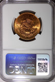 MEXICO Bronze 1953 20 Centavos NGC MS64 RD NICE FULL RED KM# 439 (012)