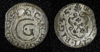 Livonia Riga Carl X Gustav of Sweden Silver 1655 Solidus SCARCE KM# 50 (27 760)