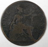 Great Britain Victoria Bronze 1900 1 Penny 30.8 mm  KM# 790 (28 186)