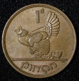 Ireland Republic Bronze 1942 1 Penny hen with chicks KM# 11 (28 884)