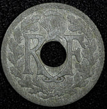FRANCE  Zinc 1941 10 Centimes WWII Issue ch.XF KM# 897 (24 936)