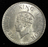 India-British George VI Silver 1940 (B) Rupee Mint Luster KM# 556  (27 315)