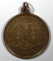 FRANCE Religious Medal Leon XIII Christian Holy Heart of Jesus Glory Love (28)