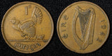 Ireland Republic Bronze 1942 1 Penny hen with chicks WWII Issue KM# 11 (28 992)