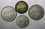 IRELAND LOT OF 4 SILVER COINS 1928,1930 Shillings,Florins KM#6;KM#7 (29 031)