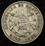 Guatemala Silver 1933 5 Centavos  Royal Mint BETTER DATE KM# 238.2  (24 459)