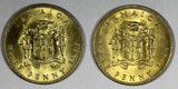 Jamaica Elizabeth II Nickel-Brass 1966 1/2 Penny UNC KM# 38 RANDOM PICK (1 Coin)