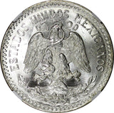 Mexico ESTADOS UNIDOS Silver 1944 M 50 Centavos NGC MS66 GEM BU KM# 447 (042)