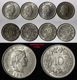 Switzerland 1962 B 10 Rappen aUNC/UNC  Random Pick (1 Coin) KM# 27 (29 030)