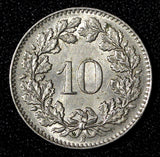 Switzerland 1962 B 10 Rappen aUNC/UNC  Random Pick (1 Coin) KM# 27 (29 030)