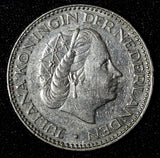 Netherlands Juliana Nickel  1969 Cock 1 Gulden 25 mm Royal Dutch KM# 184a  (950)