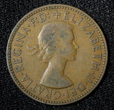 GREAT BRITAIN Elizabeth II 1955 1/2 Penny KM# 896 (28 916)