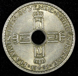 NORWAY Haakon VII Copper-Nickel 1951 1 Krone Last Year Type KM# 385 (27 025)