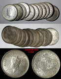 India-British George VI Silver 1939 (C) 1/2 Rupee RANDOM PICK (1 Coin) KM# 549