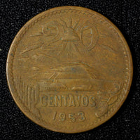 Mexico ESTADOS UNIDOS MEXICANOS Bronze 1953 20 Centavos KM# 439 (27 573)