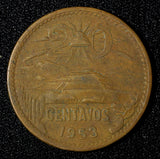 Mexico ESTADOS UNIDOS MEXICANOS Bronze 1953 20 Centavos KM# 439 (27 573)
