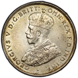 British West Africa George V Silver 1918 H 2 Shillings PCGS UNC DETAIL KM# 13(9)