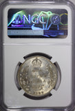India-British Edward VII Silver 1909(B) Rupee Silver (.917) NGC MS61 KM# 508 (0)