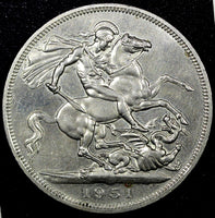 GREAT BRITAIN 1951 Crown 5 SHILLINGS Festival of Britain 38.61 mm KM# 880 (630)