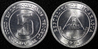 Nicaragua 1974 5 Centavos Royal Mint GEM BU  KM# 27  (24 263)