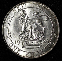 Great Britain George V Silver 1926 1 Shilling Last Year aUNC KM# 816a (28 316)