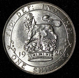 Great Britain George V Silver 1926 1 Shilling Last Year aUNC KM# 816a (28 316)