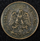 MEXICO ESTADOS UNIDOS MEXICANOS Bronze 1906 2 Centavos XF Toned KM# 419 (27 171)