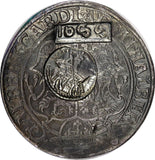 RUSSIA Silver 1655 (1542) Yefimok PCGS VF20 C/M on Thaler D-9210 RARE Ex.Fuchs