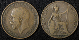 Great Britain George V Bronze 1920 1/2  Penny KM# 809 (28 292)