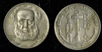BRAZIL Copper-Nickel 1938 100 Reis Admiral Marques Tamandare KM# 536 (27 606)