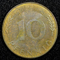 Germany - Federal Republic 1973 G 10 Pfennig Karlsruhe Mint KM# 108 (24 256)