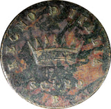 Italian States KINGDOM OF NAPOLEON Copper 1808 B 1 Soldo Bologna C# 3.1 (516)