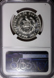 GUATEMALA Silver 1963 50 Centavos NGC MS66 + "PLUS" GEM BU KM# 264 (15)