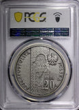 Poland Silver Lodz Ghetto (1940-1944) 2004 MW 20 Złotych PCGS MS68 Y# 498 (61)