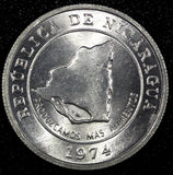 Nicaragua Aluminum 1974 10 Centavos FAO GEM BU KM# 29 (24 264)