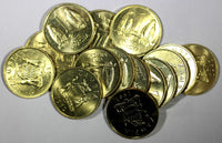 Zambia Brass 1992 1 Kwacha Two Taita falcons UNC KM# 38 RANDOM PICK (1 Coin) (3)