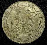 Great Britain George V Silver 1922 1 Shilling KM# 816a  (24 202)