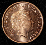 Guernsey Elizabeth II 1998 1 Penny Edible Crab KM# 89 UNC RANDOM PICK 1 Coin (8)
