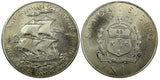 SAMOA 1972 1 Tala Jacob Roggeveen's Discovery of Samoa 38.8mm UNC Toned KM#11(2)