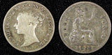 Great Britain Victoria Silver 1855 4 Pence Mintage-646,000 Toned KM# 731.1 (867)