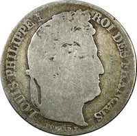 FRANCE Louis Philippe Silver 1847 A 1 Franc Paris Mint  KM# 748.1  (925)
